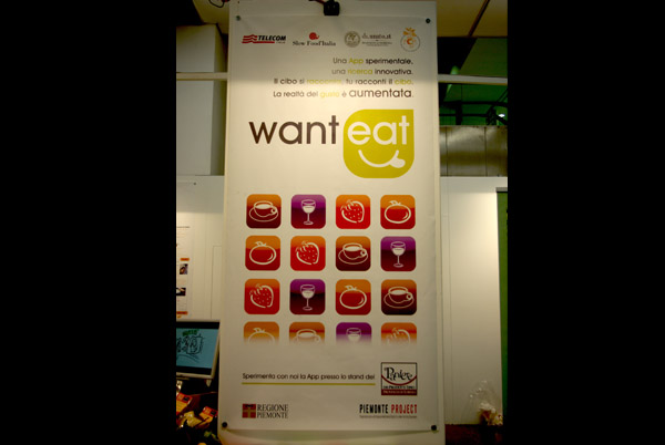 WantEat signs promoting the experimental evaluation